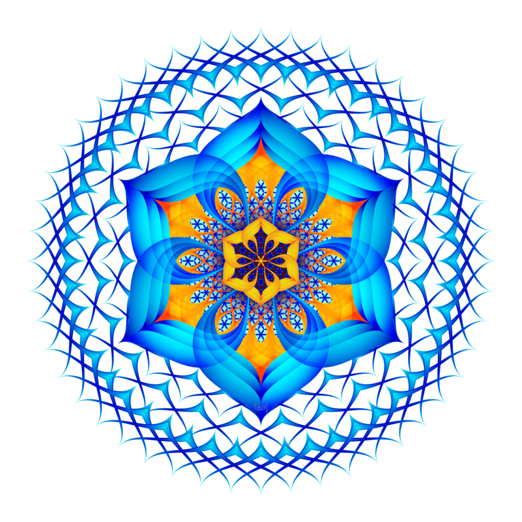 Mandala con 6 pétalos