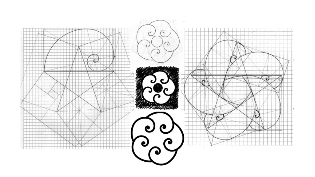Espirales y rectángulos áureos